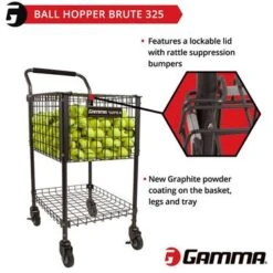 Gamma Brute Teaching Cart 325 Ball Hopper -Tennis Masters 7168010 6