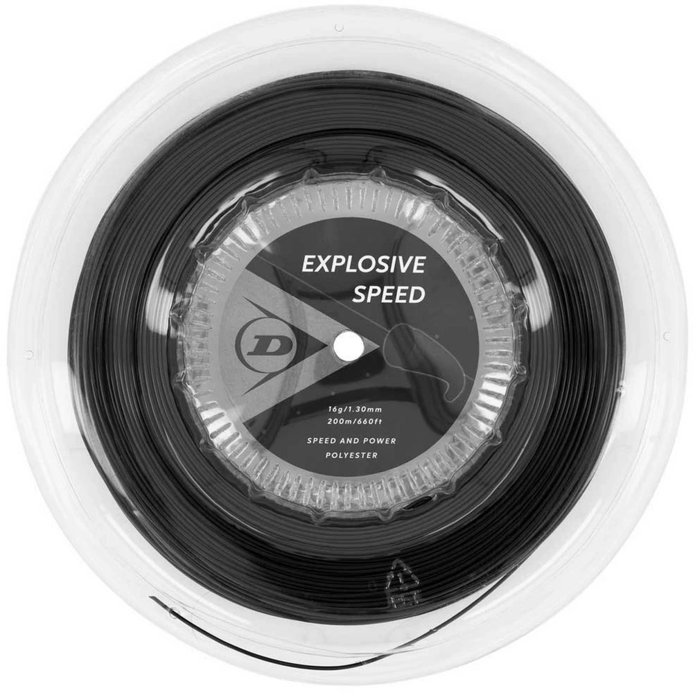 Dunlop Explosive Bite Black 17g Tennis String (Reel) 1 Dunlop Explosive Bite Black 17g Tennis String (Reel)
