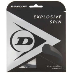 Dunlop Explosive Spin Black 17g Tennis String (Set)