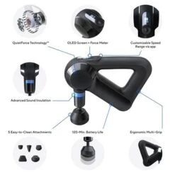 Therabody Theragun Elite Percussive Massage Gun 14 Therabody Theragun Elite Percussive Massage Gun -Tennis Masters G4 ELITE BLK 6