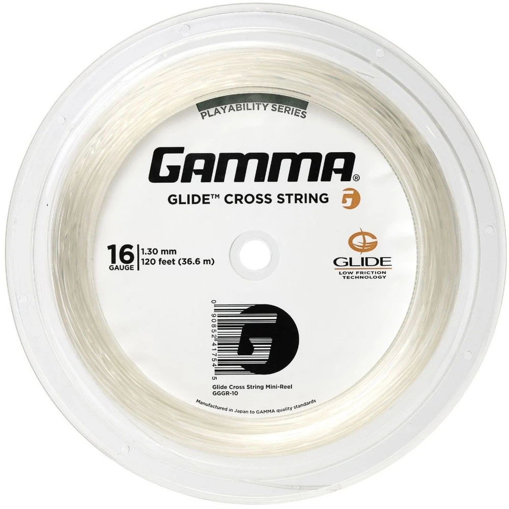 Gamma Glide Cross 16g Tennis String (Mini Reel) 1 Gamma Glide Cross 16g Tennis String (Mini Reel)