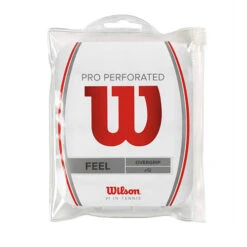 Wilson Pro Overgrip Perforated -Tennis Masters PRO PERFORATED 12 PACK WHITE