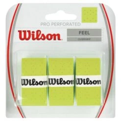 Wilson Pro Overgrip Perforated -Tennis Masters PRO PERFORATED 3 PACK LIME