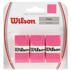Wilson Pro Overgrip Perforated -Tennis Masters PRO PERFORATED 3 PACK PINK