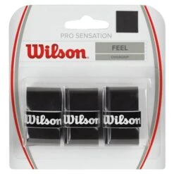 Wilson Pro Overgrip Sensation -Tennis Masters PRO SENSATION 3 PACK BLACK