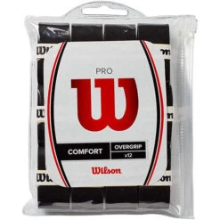 Wilson Pro Overgrip -Tennis Masters WILSON PRO OVERGRIP 12 PACK BLACK