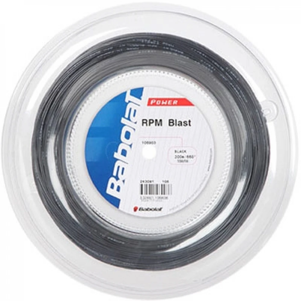 Babolat RPM Blast 16g Black Tennis String (Reel) 1 Babolat RPM Blast 16g Black Tennis String (Reel)