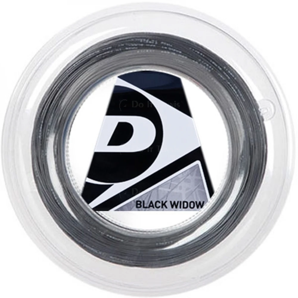 Dunlop Black Widow 18g Tennis String (Reel) 1 Dunlop Black Widow 18g Tennis String (Reel)