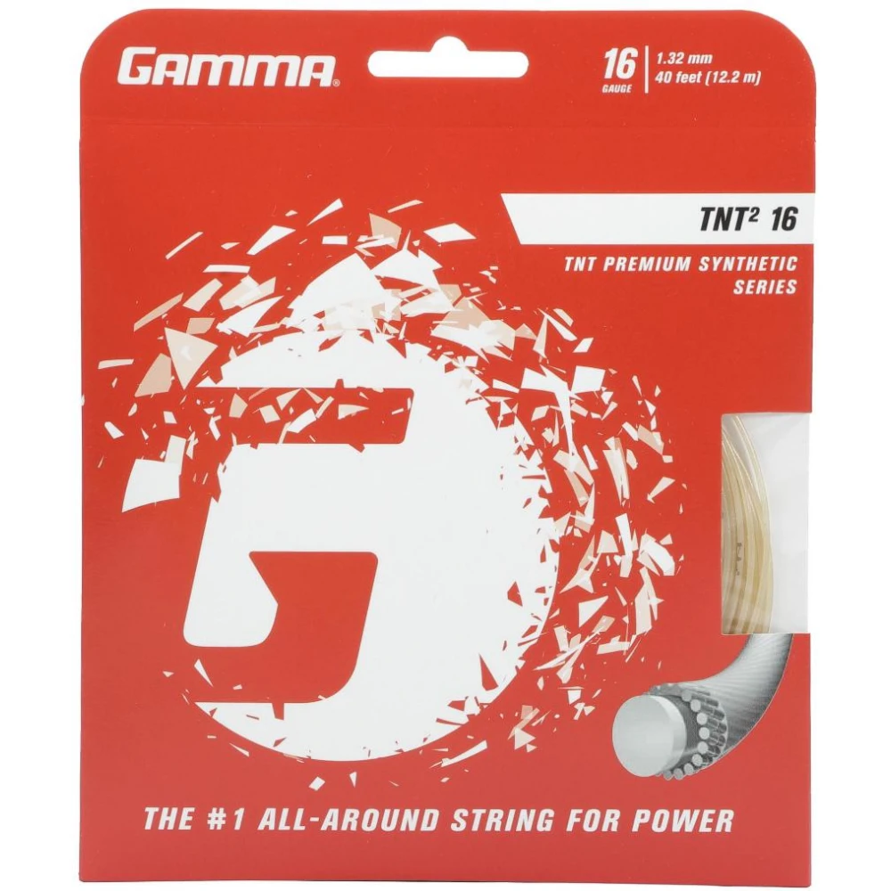 Gamma TNT2 16g Tennis String (Set) 1 Gamma TNT2 16g Tennis String (Set)