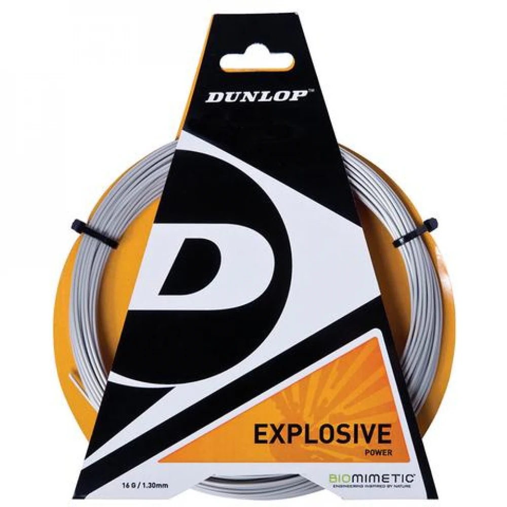 Dunlop Explosive Polyester 18g Tennis String (Set) 1 Dunlop Explosive Polyester 18g Tennis String (Set)
