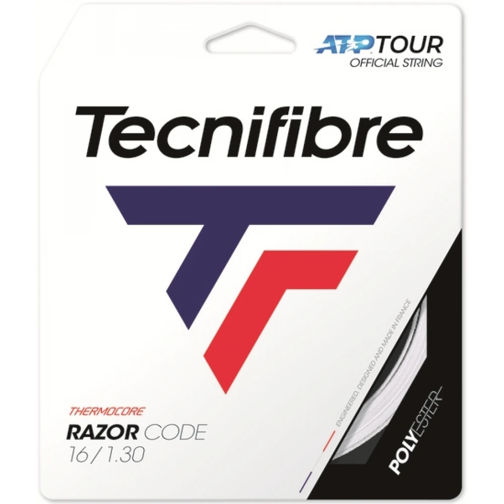 Tecnifibre Razor Code White 17g Tennis String (Set)