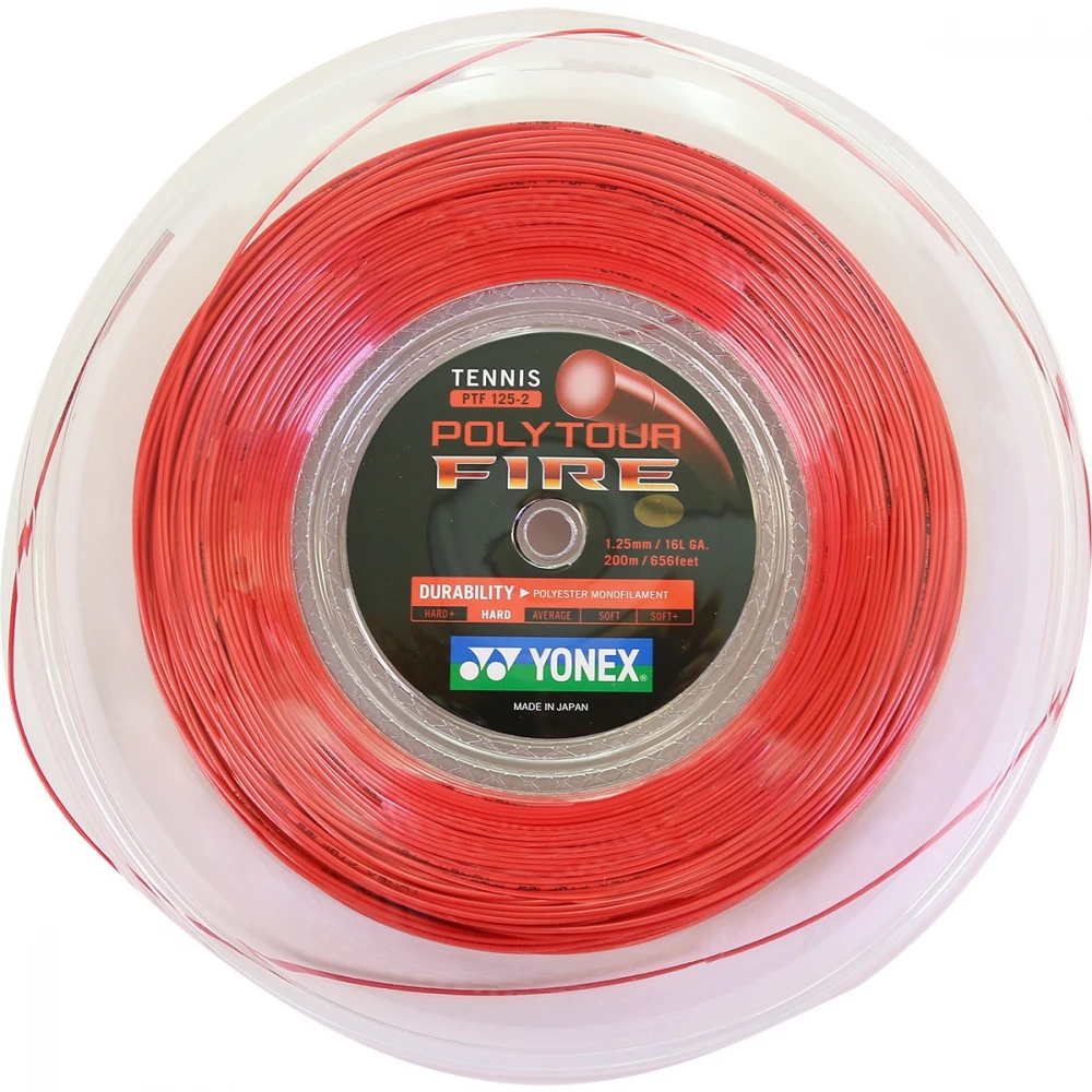 Yonex POLYTOUR Fire 120 17g Tennis String (Reel) 1 Yonex POLYTOUR Fire 120 17g Tennis String (Reel)